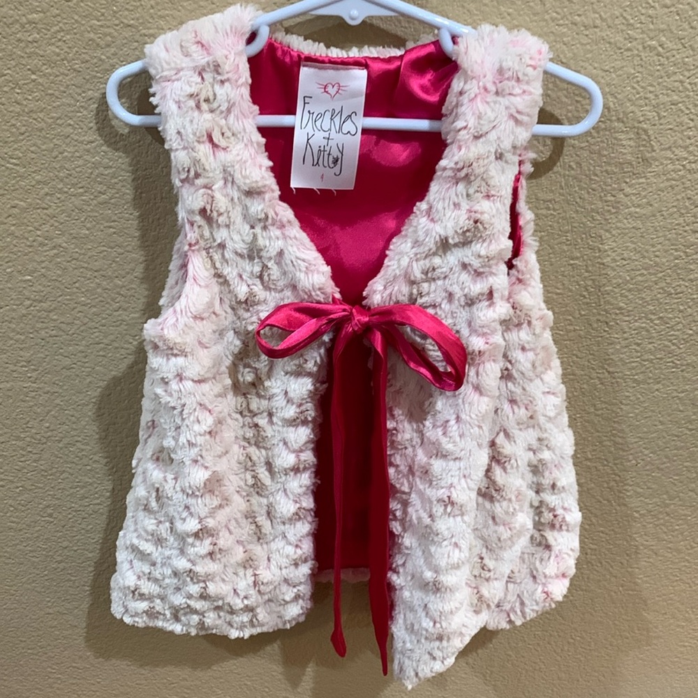 Fuzzy Girls Vest